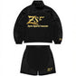 Men's Athletic Tracksuit Set | Black & Golden