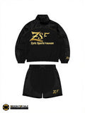 Men's Athletic Tracksuit Set | Black & Golden