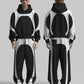 Oversized Black & White Tracksuit –