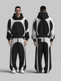 Oversized Black & White Tracksuit –